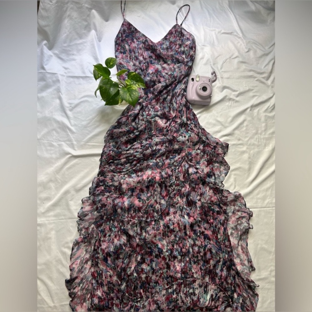Parker Black Purple and Pink Spaghetti Strap Maxi Sundress for Prom or Wedding